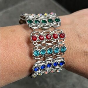 Elegant Multicolor Gemstone Bracelet